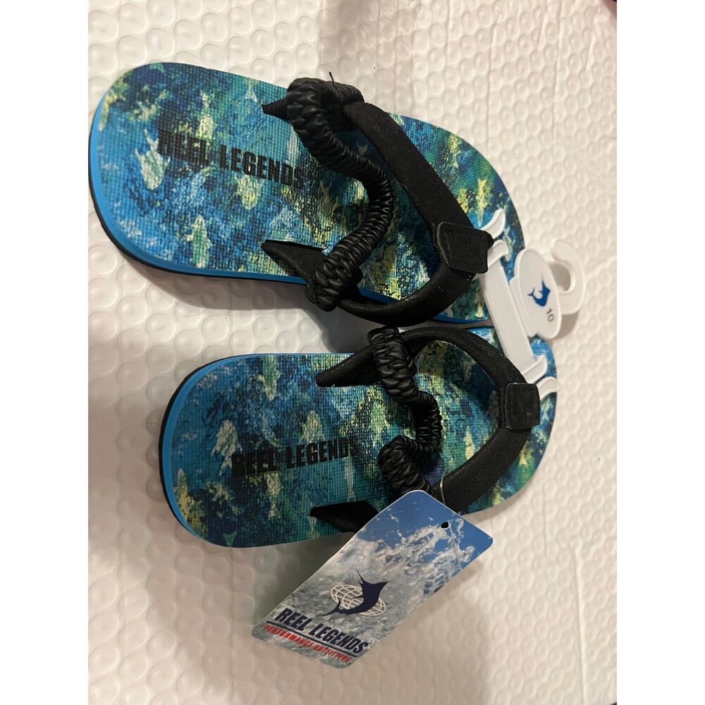 FLIP FLOPS-REEL LEGENDS TODDLER SIZE 10